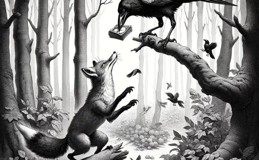 Les fables de la Finance - Le corbeau et le renard